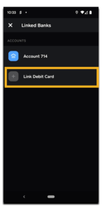 Load money to Cash App using another debit card