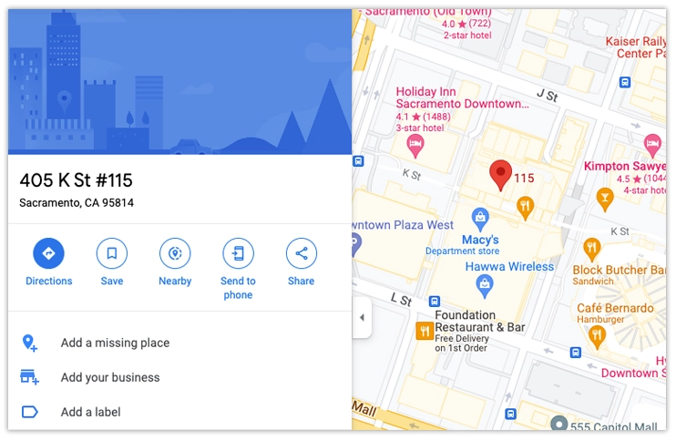 You can find address line 2 in Google maps