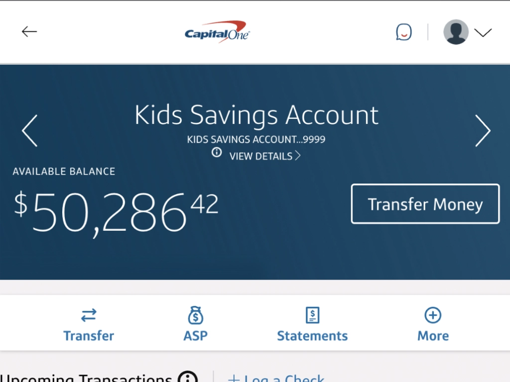 Capital One Kids Savings Account