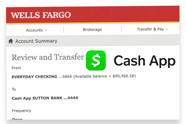 How to transfer money from Wells Fargo to Cash App?