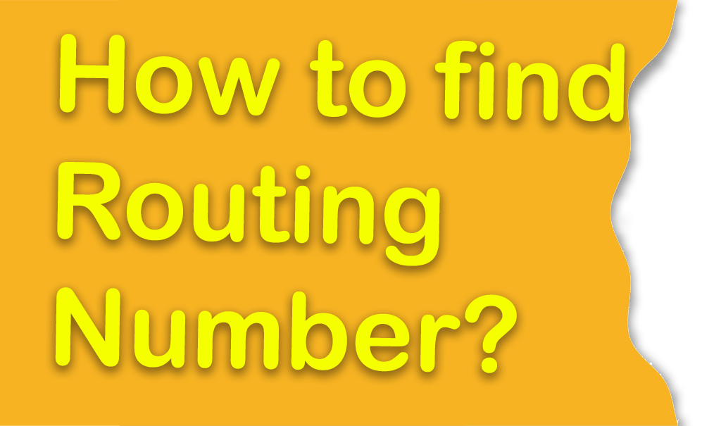 How to find routing number?