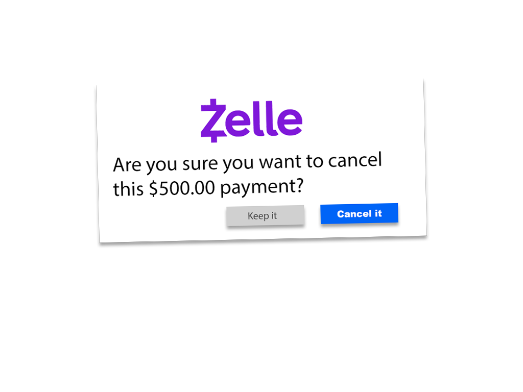 Can you cancel Zelle payment?