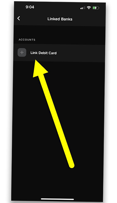 Cash App Link Bank Using debit card